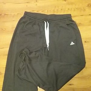 Large dark grey & teal Adidas sweats.